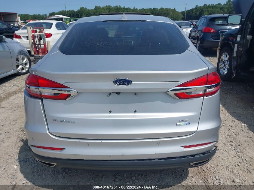 2019 Ford Fusion Se VIN: 3FA6P0T96KR269712 Lot: 40167251