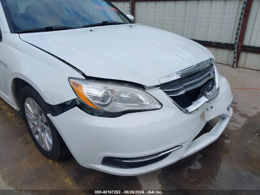 2013 Chrysler 200 Lx VIN: 1C3CCBAB3DN686211 Lot: 40167282