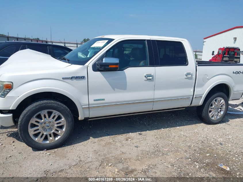 2013 Ford F-150 Platinum VIN: 1FTFW1ET6DFD55596 Lot: 40167289