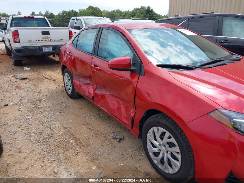 2019 Toyota Corolla Le VIN: 5YFBURHE9KP862708 Lot: 40167294