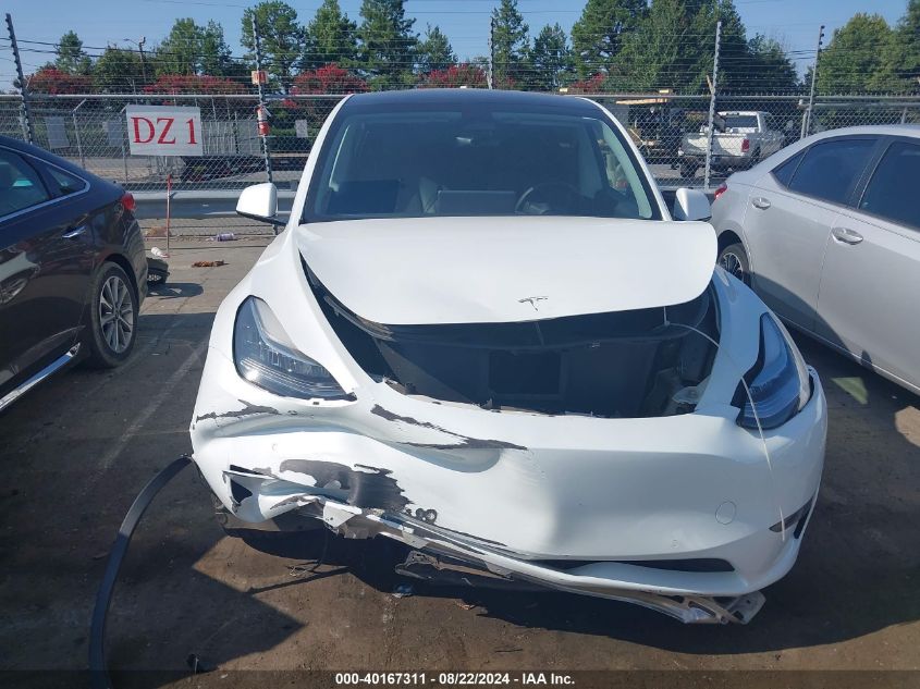 2022 Tesla Model Y Long Range Dual Motor All-Wheel Drive VIN: 7SAYGDEE4NF380482 Lot: 40167311