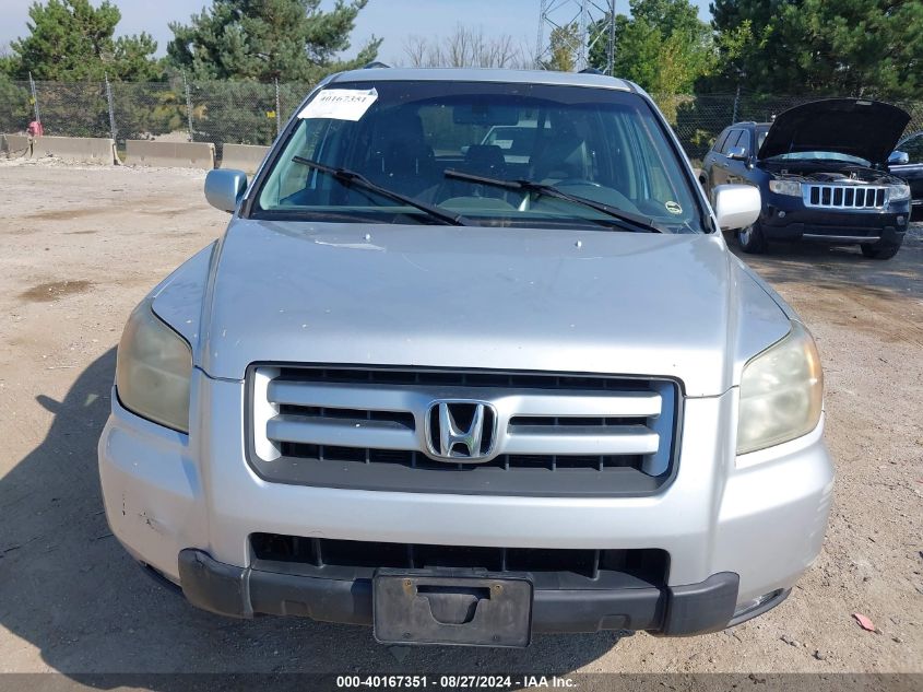 2006 Honda Pilot Ex-L VIN: 2HKYF18536H552904 Lot: 40167351