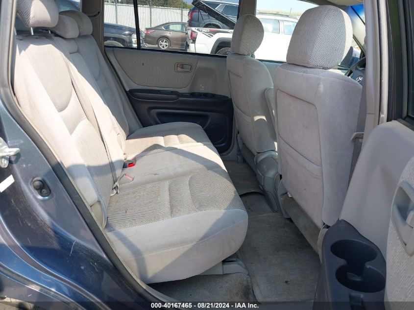 2002 Toyota Highlander Limited VIN: JTEGF21A320028602 Lot: 40167465