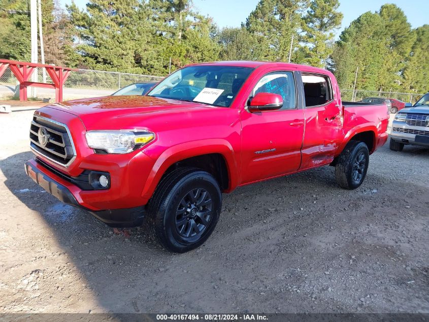 2022 Toyota Tacoma Double Cab/Sr5/Trd Sport/Trd Off Road VIN: 3TMAZ5CNXNM187461 Lot: 40167494