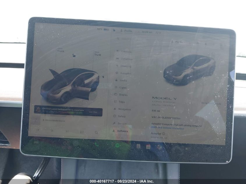 2024 Tesla Model Y VIN: 7SAYGDEE0RF125799 Lot: 40167717