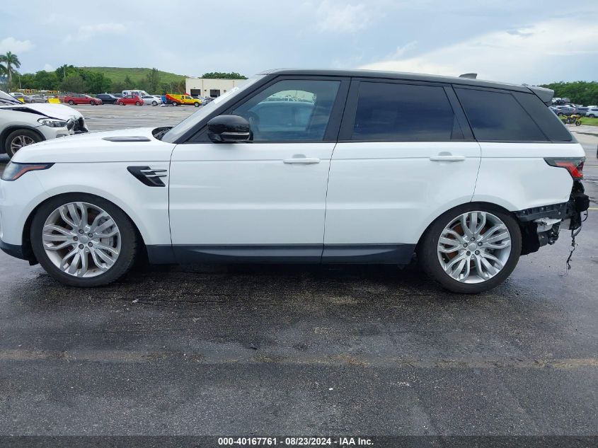 2019 Land Rover Range Rover Sport Se VIN: SALWG2RV6KA830262 Lot: 40167761