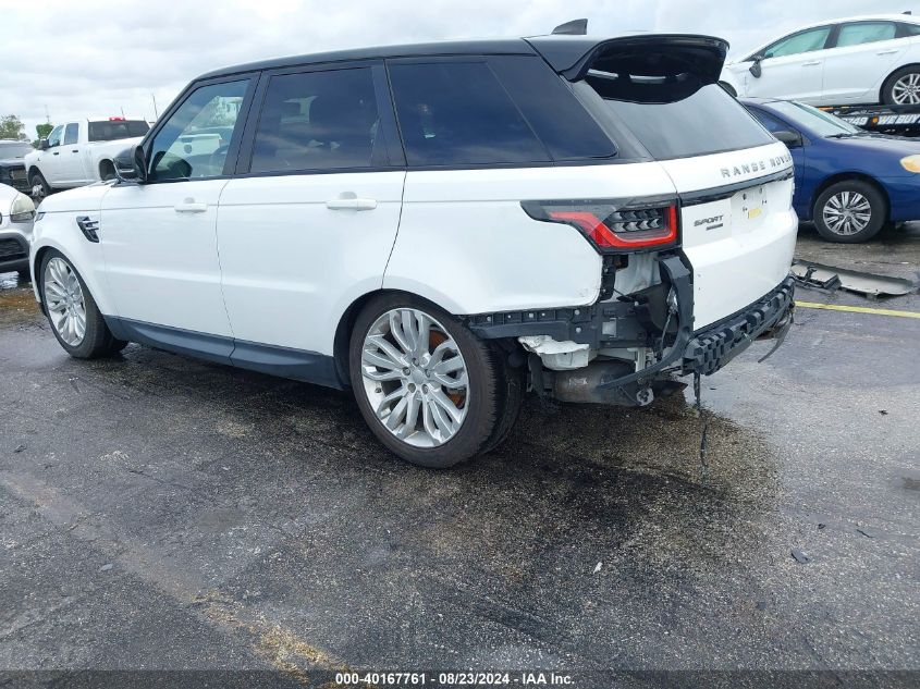 2019 Land Rover Range Rover Sport Se VIN: SALWG2RV6KA830262 Lot: 40167761