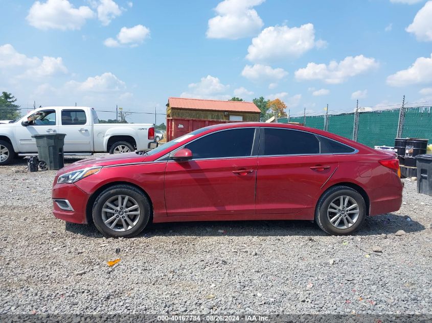 2016 Hyundai Sonata Se VIN: 5NPE24AF6GH261334 Lot: 40167784