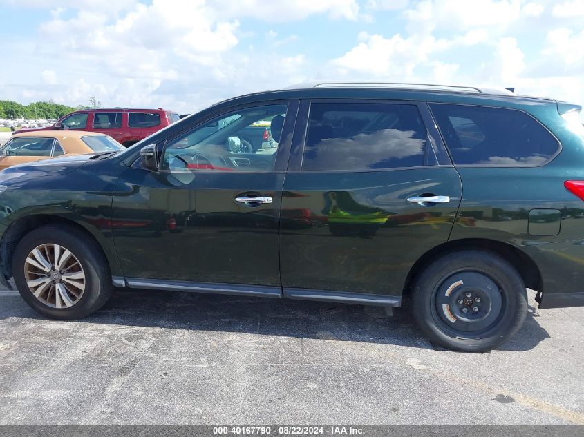 2019 Nissan Pathfinder Sv VIN: 5N1DR2MMXKC578393 Lot: 40167790