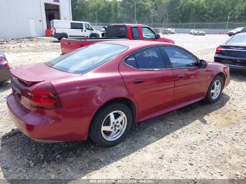 2004 Pontiac Grand Prix Gt2 VIN: 2G2WS522X41342229 Lot: 40167819