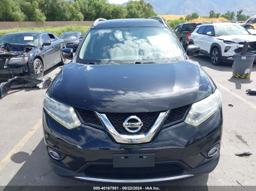 2016 Nissan Rogue Sl VIN: 5N1AT2MV9GC845639 Lot: 40167951