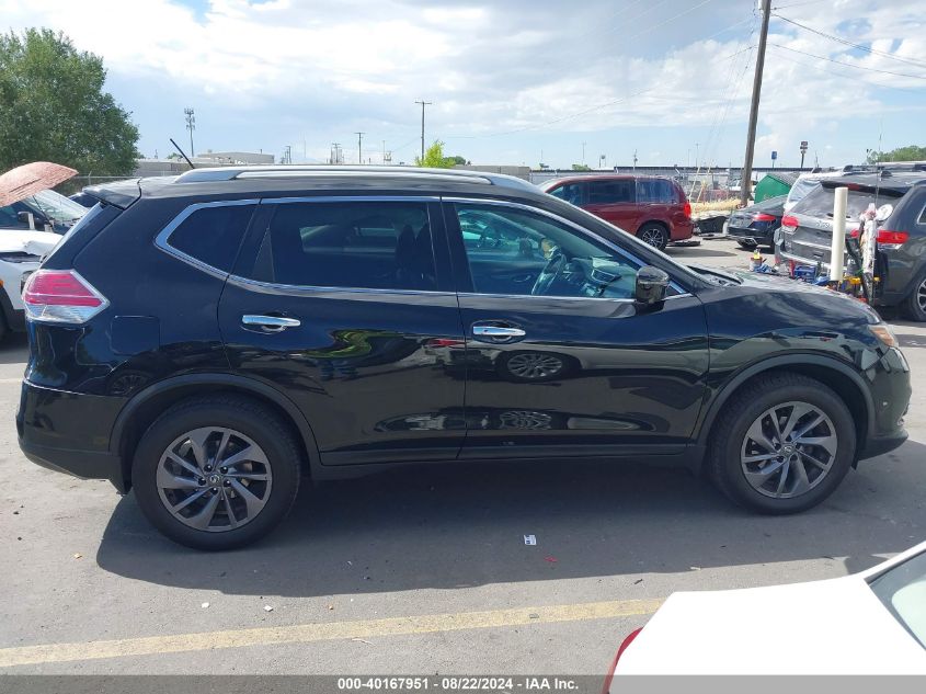 2016 Nissan Rogue Sl VIN: 5N1AT2MV9GC845639 Lot: 40167951