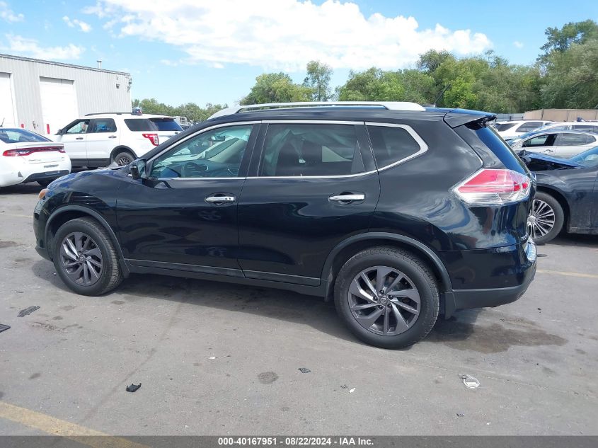 2016 Nissan Rogue Sl VIN: 5N1AT2MV9GC845639 Lot: 40167951