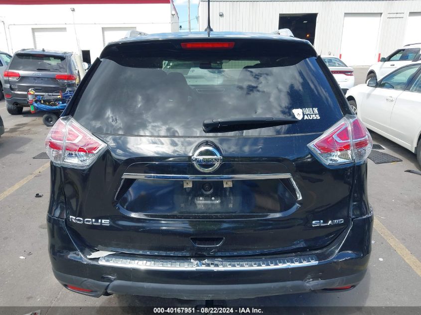 2016 Nissan Rogue Sl VIN: 5N1AT2MV9GC845639 Lot: 40167951