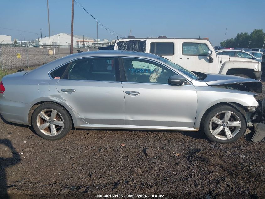 2013 Volkswagen Passat 2.5L Se VIN: 1VWBP7A32DC117196 Lot: 40168105