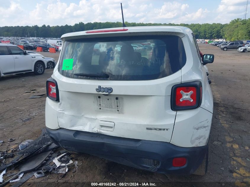 2020 Jeep Renegade Sport Fwd VIN: ZACNJAAB8LPL16038 Lot: 40168242