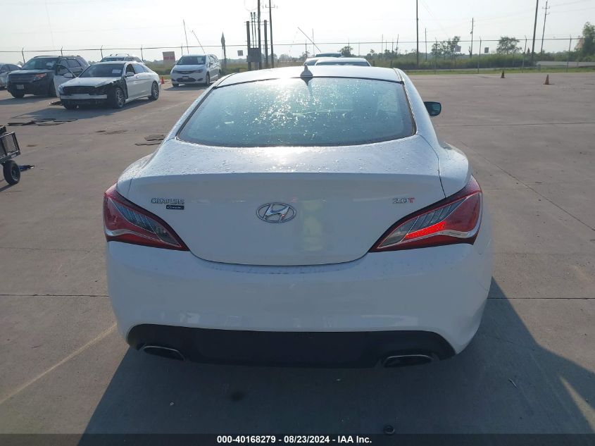 2013 Hyundai Genesis 2.0T Premium VIN: KMHHT6KD4DU081477 Lot: 40168279