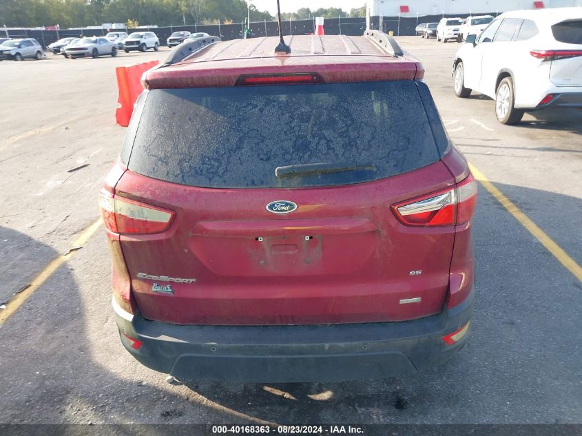 2020 Ford Ecosport Se VIN: MAJ3S2GE3LC337856 Lot: 40168363