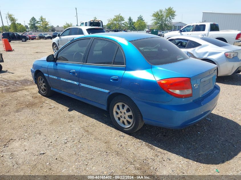 2004 Kia Rio VIN: KNADC125846346546 Lot: 40168402