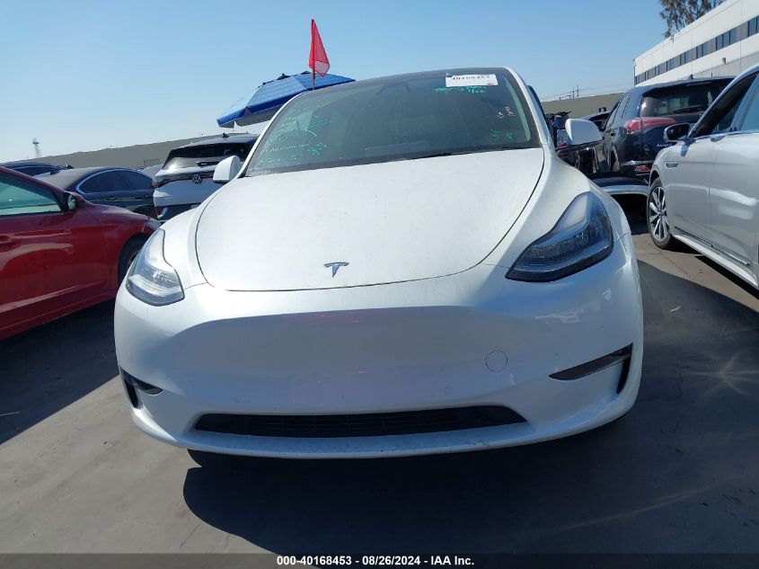 2022 Tesla Model Y Long Range Dual Motor All-Wheel Drive VIN: 7SAYGDEEXNF409323 Lot: 40168453