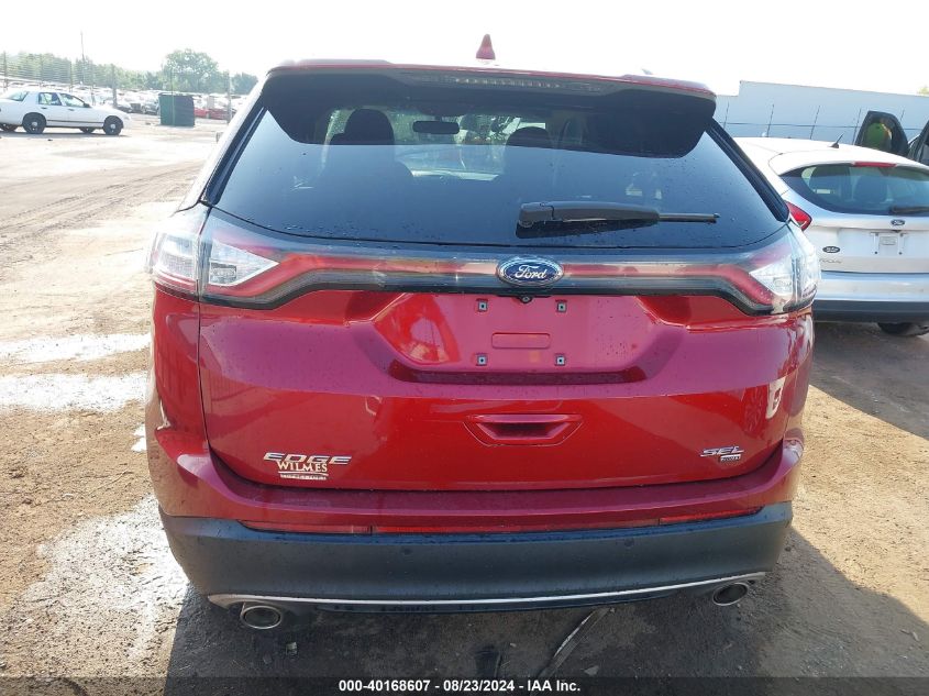 2017 Ford Edge Sel VIN: 2FMPK4J84HBC69872 Lot: 40168607