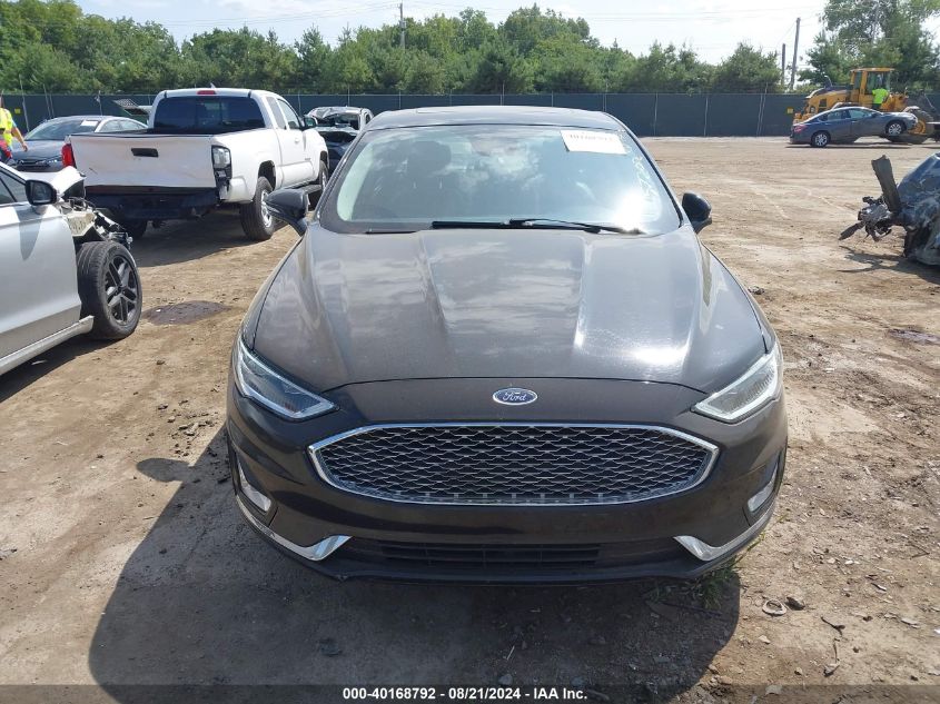 2020 Ford Fusion Hybrid Titanium VIN: 3FA6P0RU8LR157202 Lot: 40168792