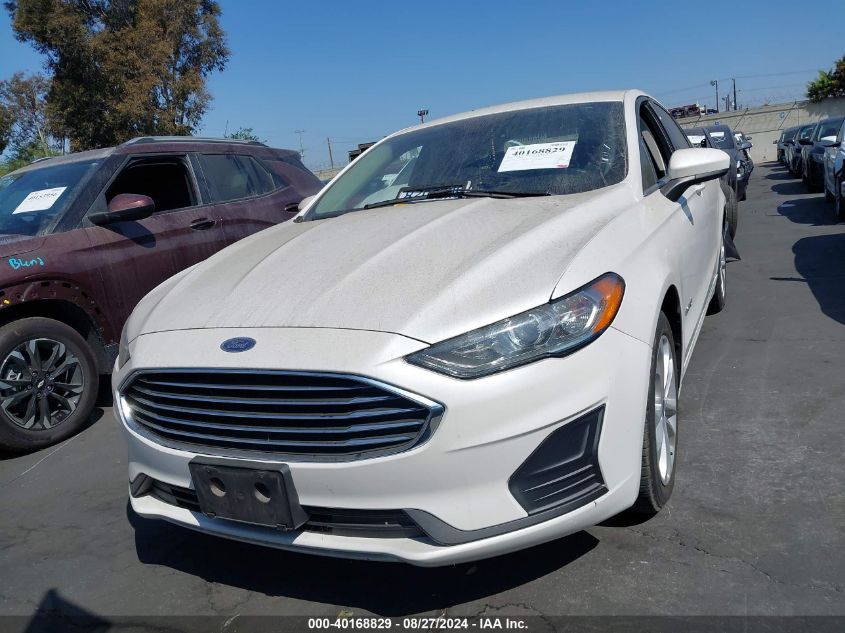 2019 Ford Fusion Hybrid Se VIN: 3FA6P0LUXKR199796 Lot: 40168829