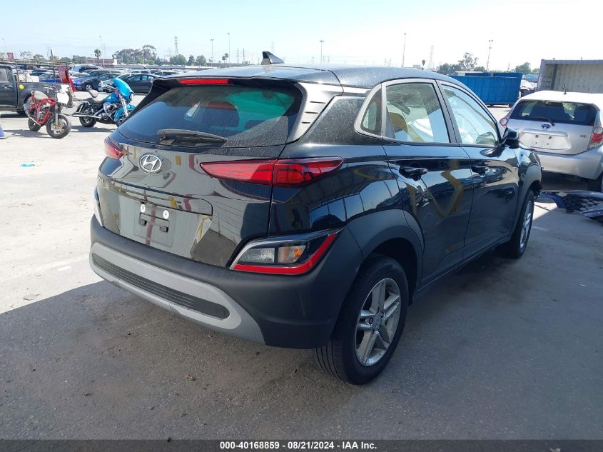 2022 Hyundai Kona Sel/Se VIN: KM8K22AB6NU764669 Lot: 40168859