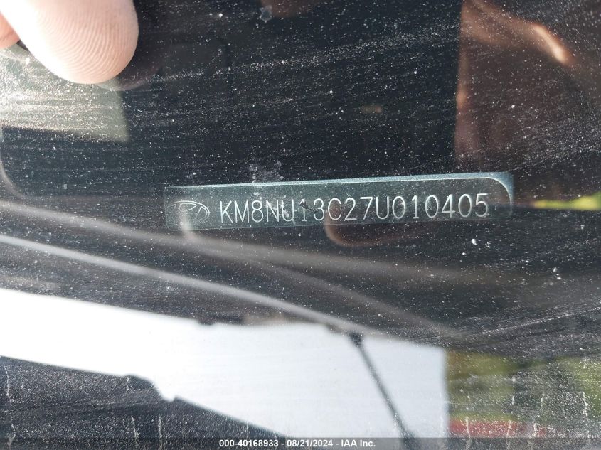 2007 Hyundai Veracruz Gls/Limited/Se VIN: KM8NU13C27U010405 Lot: 40168933