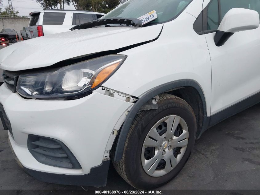 2017 Chevrolet Trax Ls VIN: KL7CJKSB6HB075450 Lot: 40168976