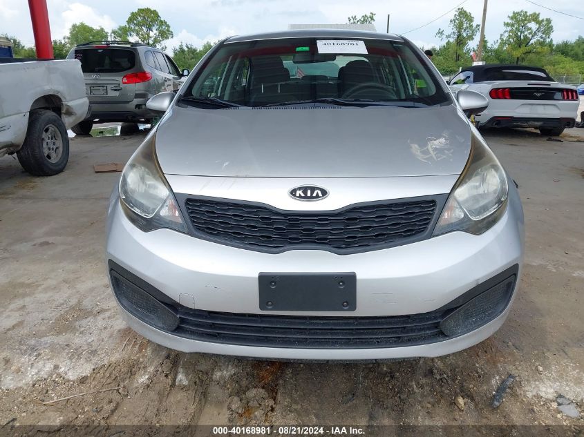 2012 Kia Rio Lx VIN: KNADM4A34C6047746 Lot: 40168981