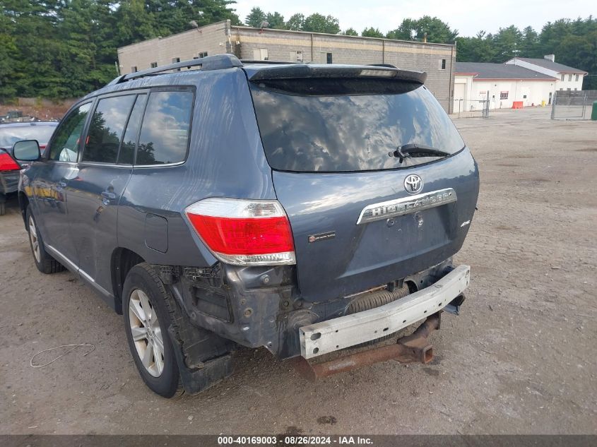 2012 Toyota Highlander Se V6 VIN: 5TDBK3EH9CS157725 Lot: 40169003
