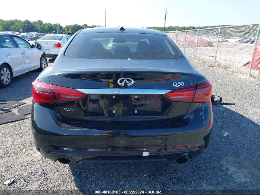 2020 Infiniti Q50 Luxe Awd VIN: JN1EV7AR4LM256316 Lot: 40169103