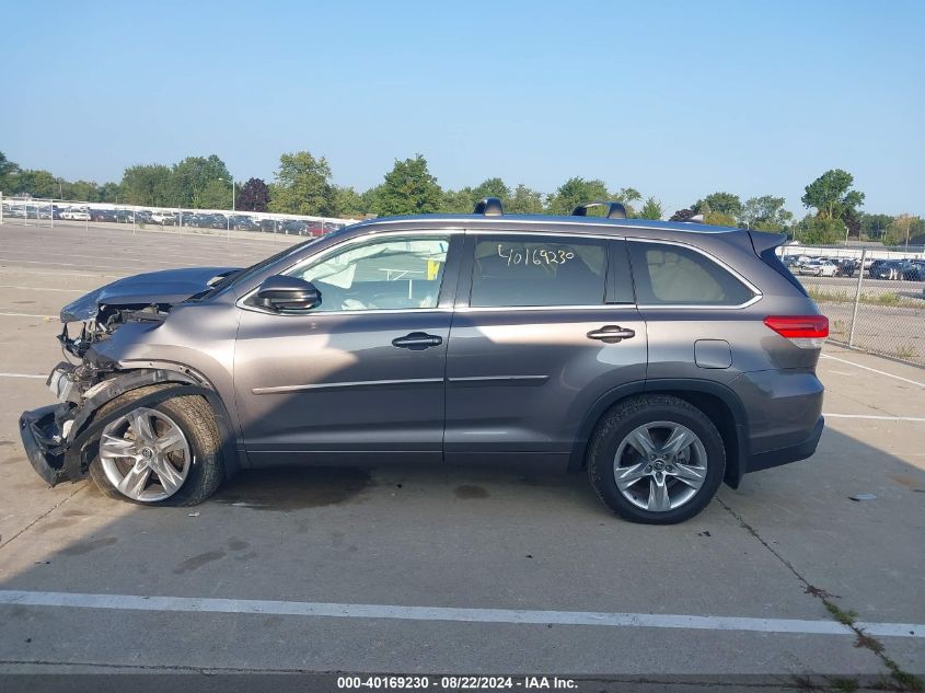 2018 Toyota Highlander Limited VIN: 5TDDZRFH8JS496897 Lot: 40169230