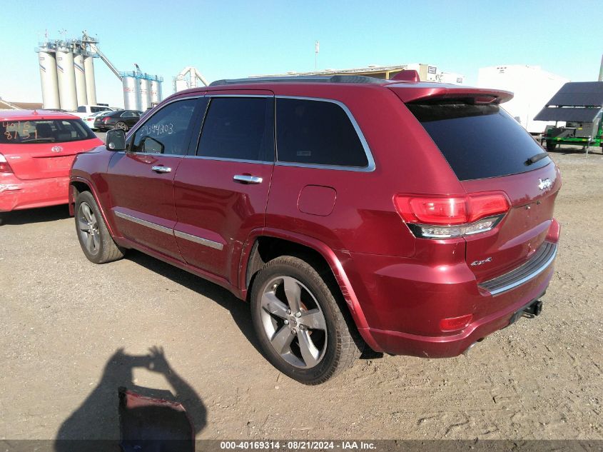 2014 Jeep Grand Cherokee Overland VIN: 1C4RJFCGXEC396315 Lot: 40169314