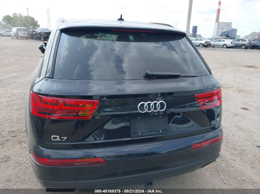 2018 Audi Q7 3.0T Premium VIN: WA1VAAF78JD037766 Lot: 40169379