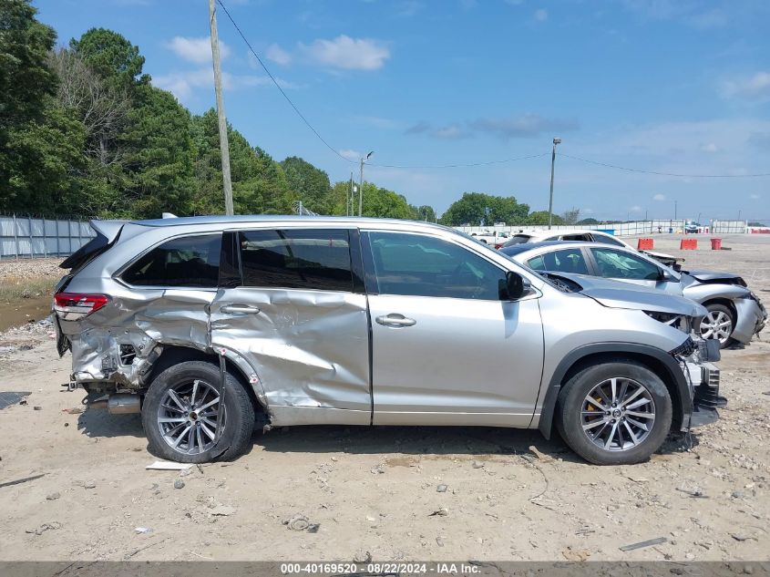 2017 Toyota Highlander Xle VIN: 5TDJZRFH1HS410827 Lot: 40169520