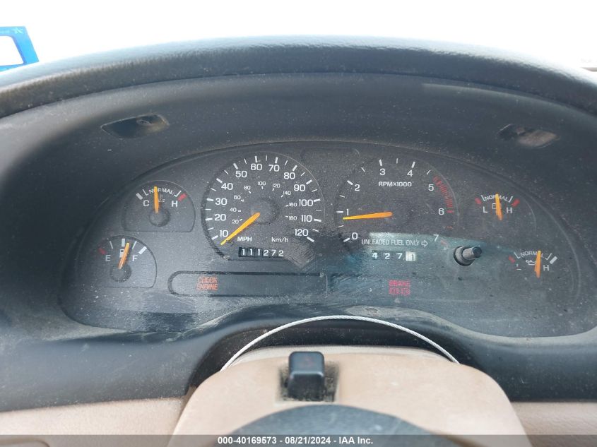 1998 Ford Mustang VIN: 1FAFP4048WF213760 Lot: 40169573