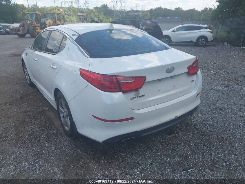 2014 Kia Optima Lx VIN: 5XXGM4A72EG273596 Lot: 40169712