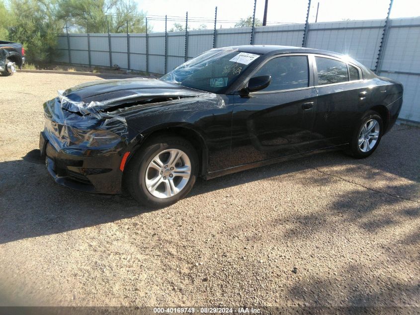 2022 Dodge Charger Sxt Rwd VIN: 2C3CDXBG4NH227476 Lot: 40264535