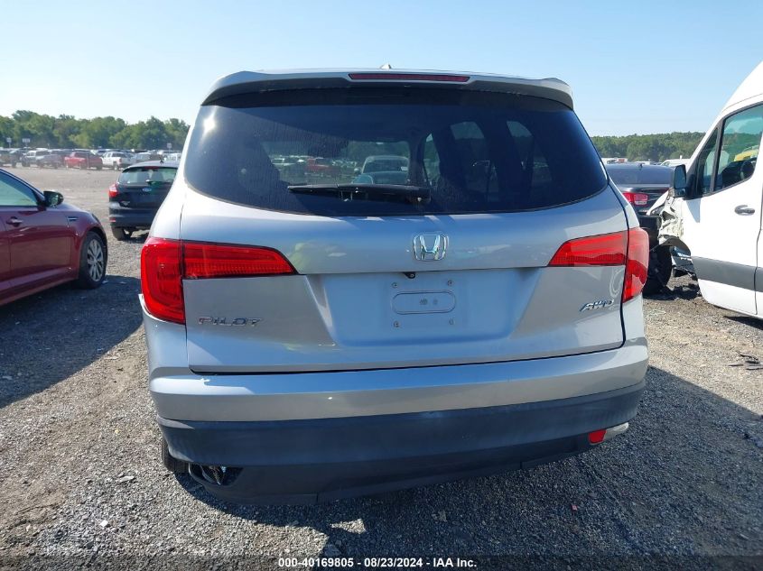 2017 Honda Pilot Ex-L VIN: 5FNYF6H68HB065639 Lot: 40169805