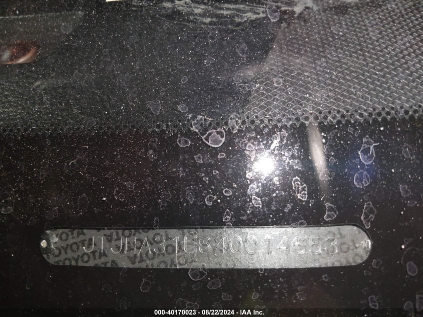 2004 Lexus Rx 330 VIN: JTJHA31U640014653 Lot: 40170023