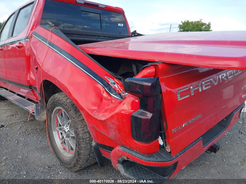 2021 CHEVROLET SILVERADO 1500 4WD  SHORT BED RST - 1GCUYEEL5MZ252290
