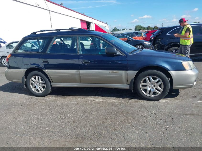 2001 Subaru Legacy Outback W/Rb Equip VIN: 4S3BH665617672788 Lot: 40170072