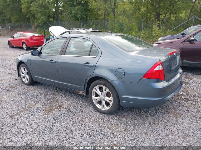 2012 Ford Fusion Se VIN: 3FAHP0HA3CR173291 Lot: 40170086