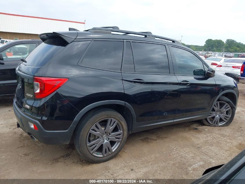 2019 Honda Passport Ex-L VIN: 5FNYF8H5XKB025265 Lot: 40170100