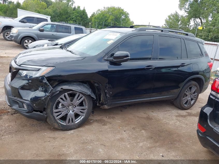 2019 Honda Passport Ex-L VIN: 5FNYF8H5XKB025265 Lot: 40170100