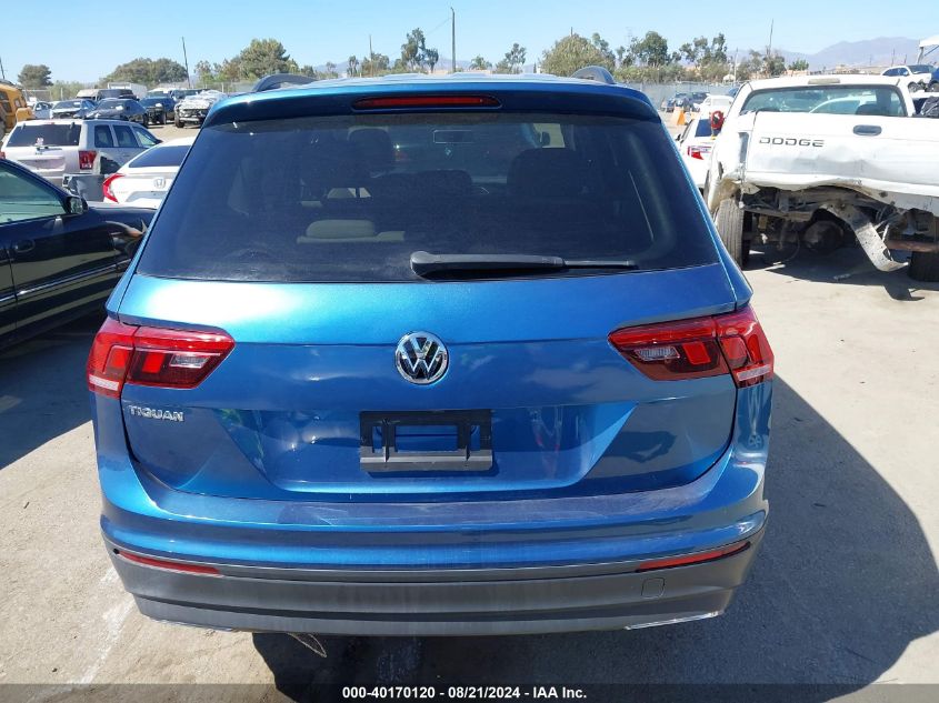 2019 Volkswagen Tiguan 2.0T S VIN: 3VV1B7AX8KM192885 Lot: 40170120