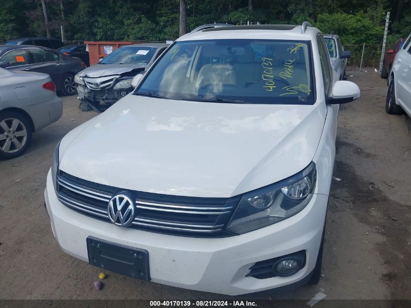 2012 Volkswagen Tiguan Se VIN: WVGAV7AXXCW526112 Lot: 40170139