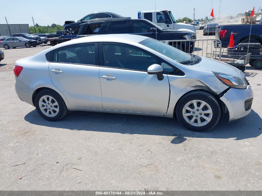 2015 Kia Rio Lx VIN: KNADM4A31F6460017 Lot: 40170164